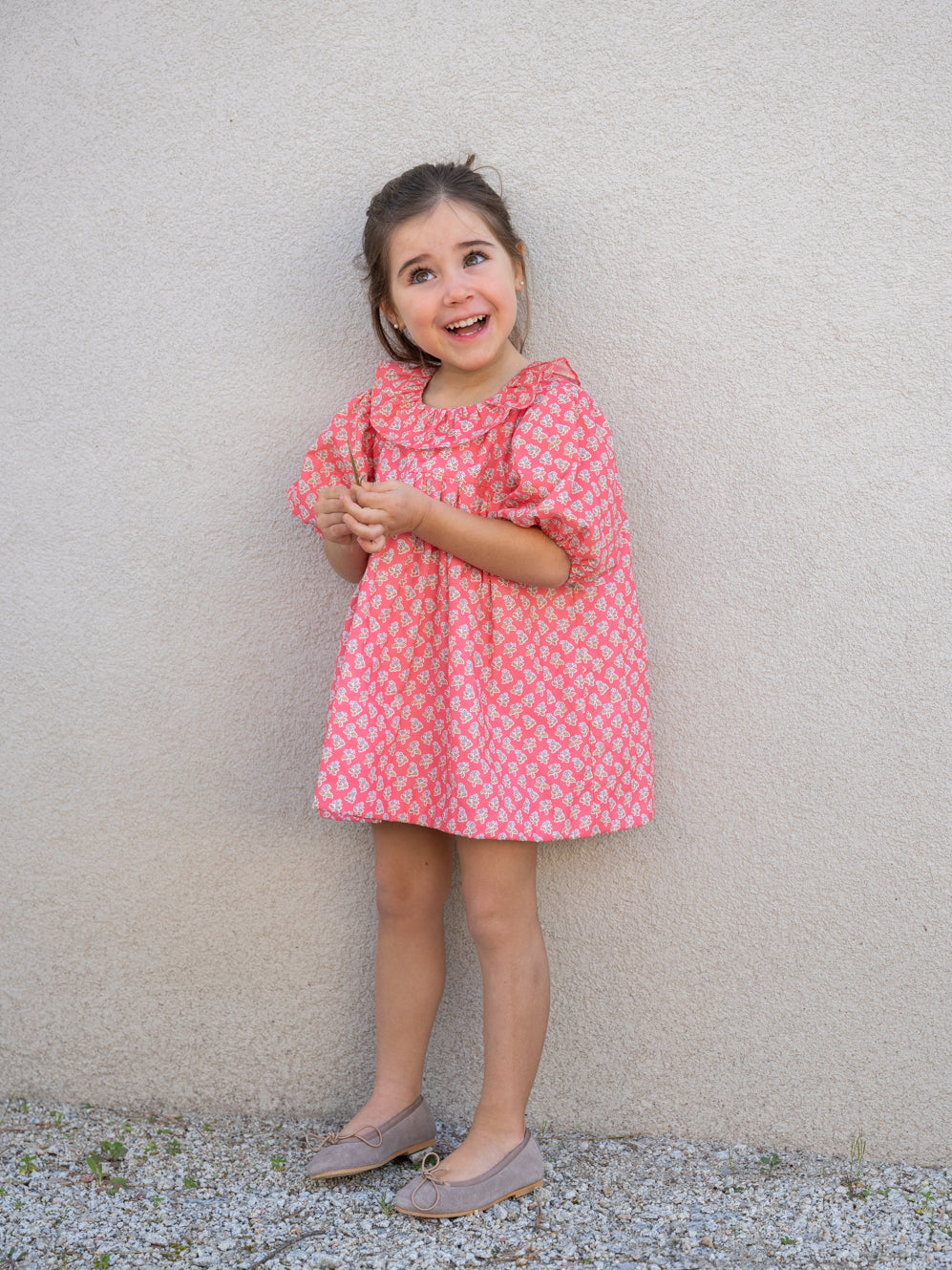 Vestido estampado cuello