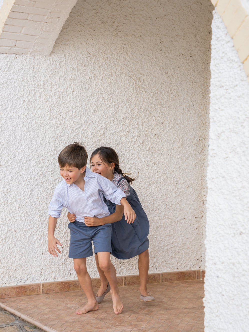 Bermuda azul pizarra