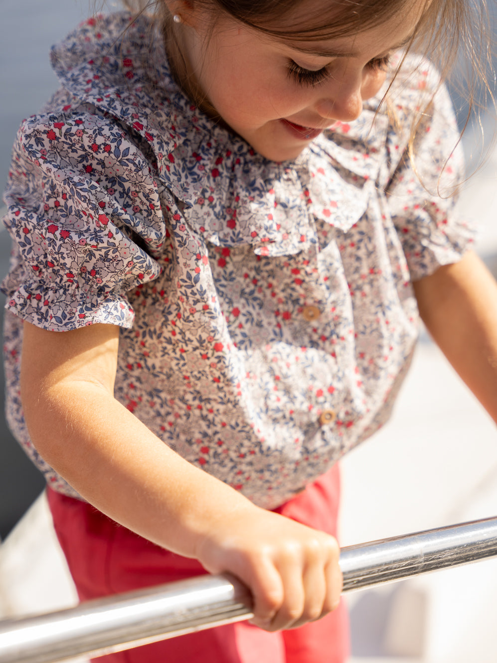 Blusa flores multicolor