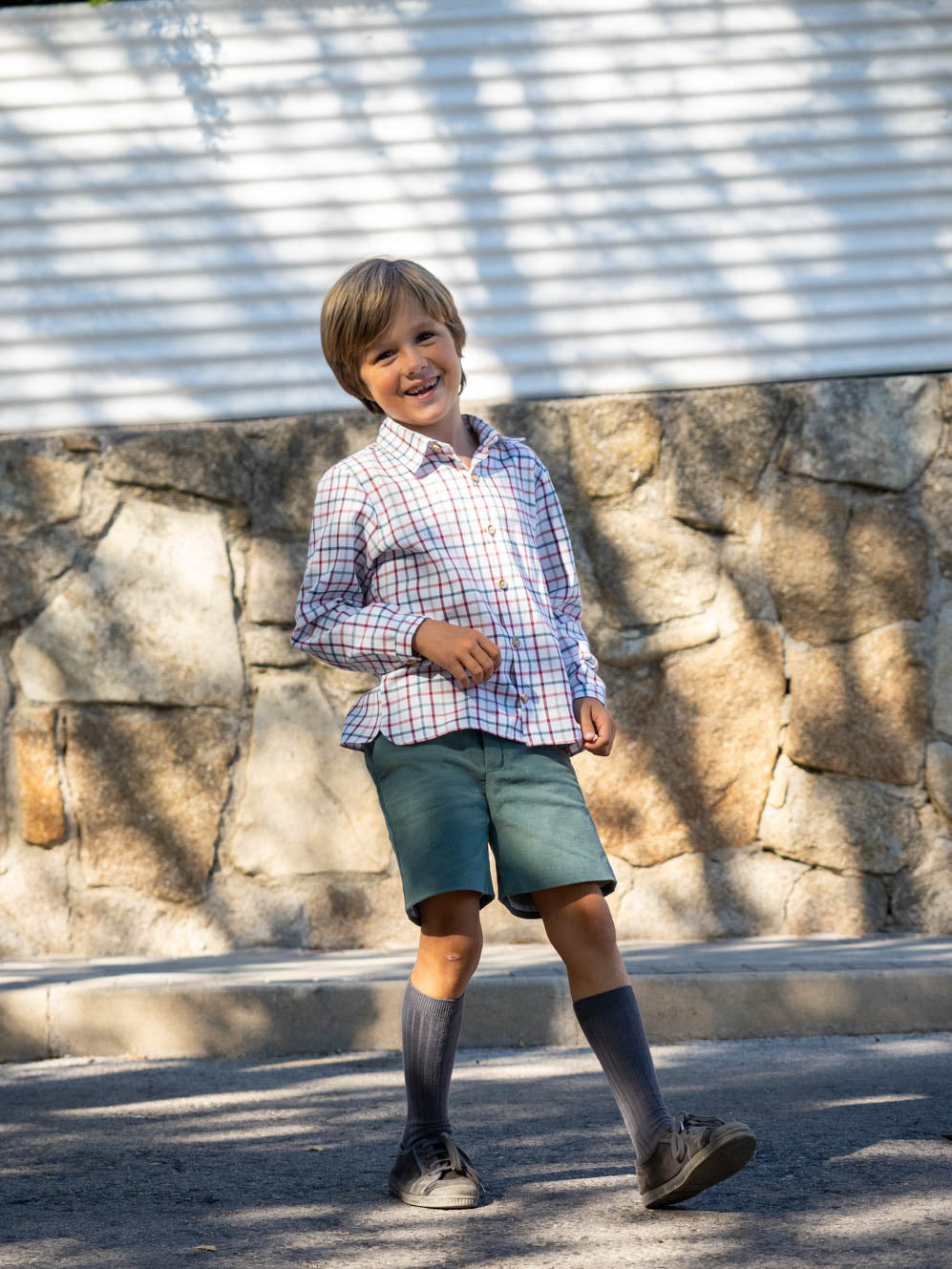 Camisa cuadros multicolor