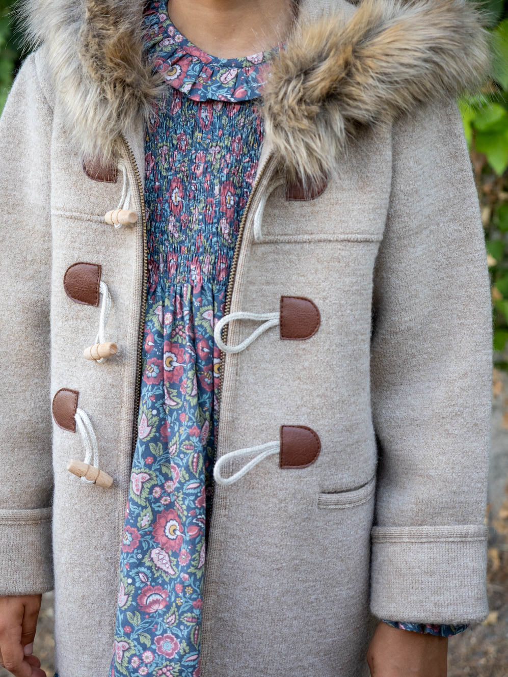 Duffle-coat en poil de chameau