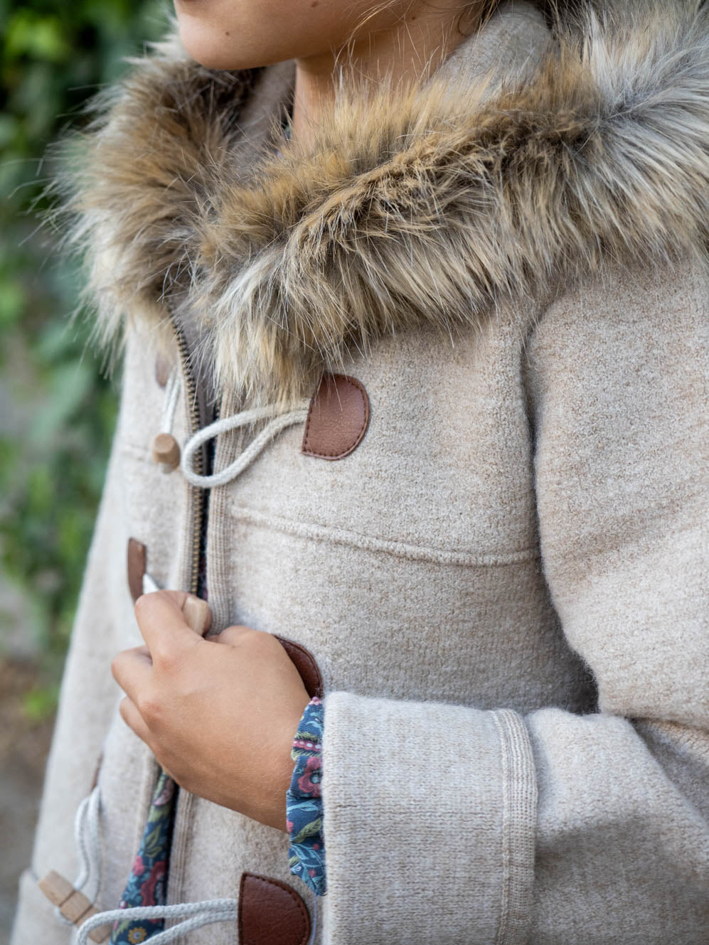 Duffle-coat en poil de chameau