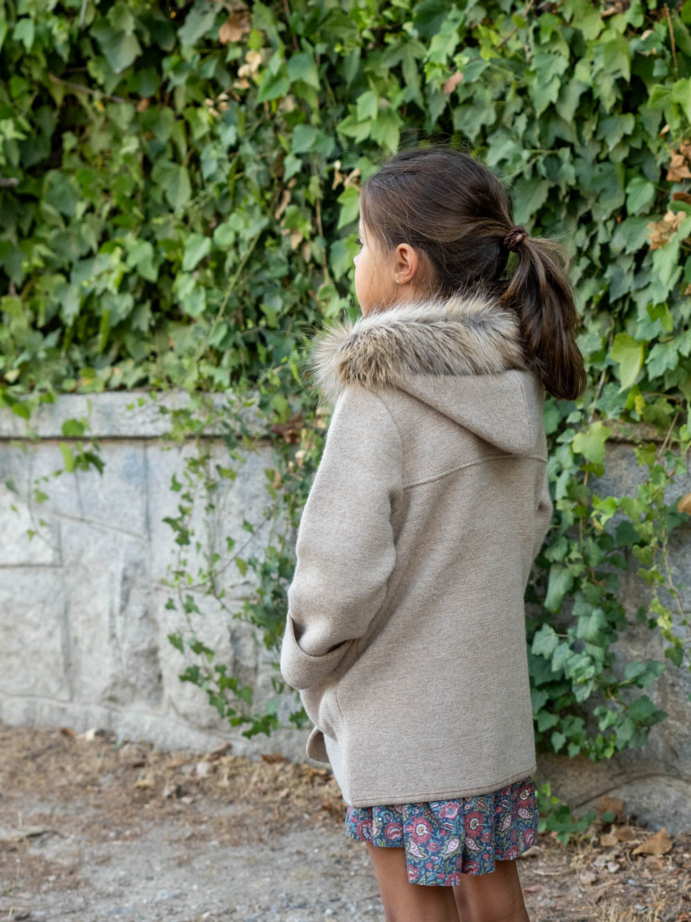 Duffle-coat en poil de chameau