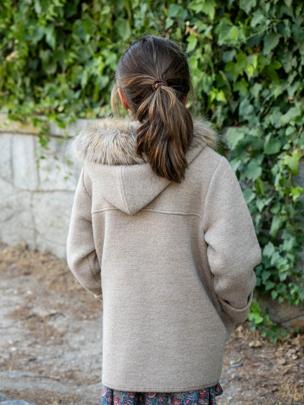 Duffle-coat en poil de chameau