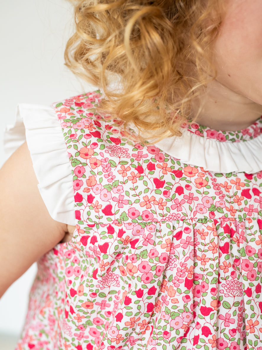 Conjunto flores rosa
