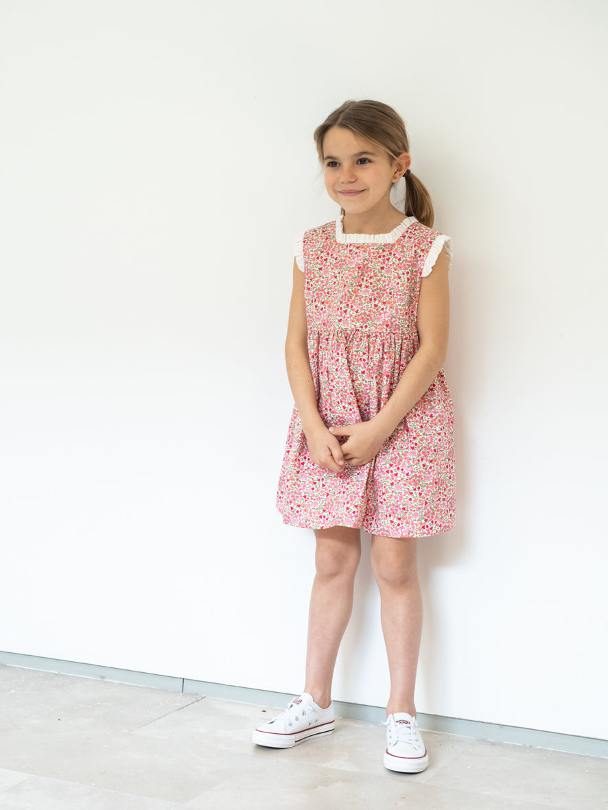 Vestido flores rosa