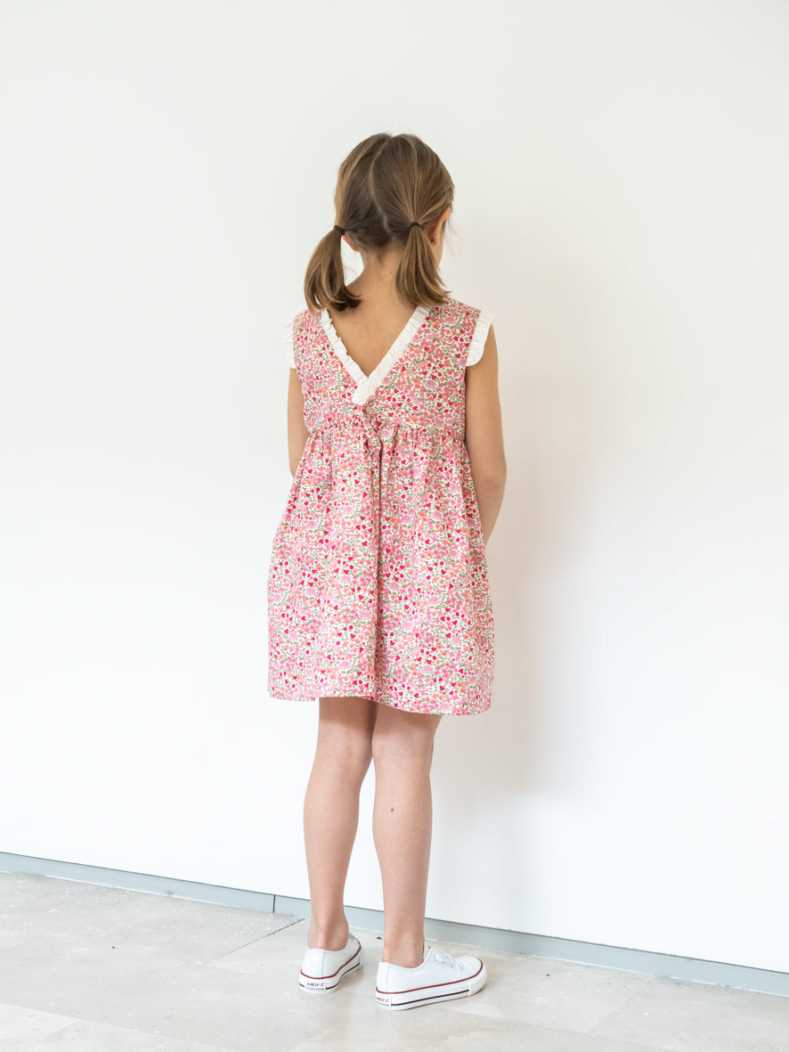 Vestido flores rosa