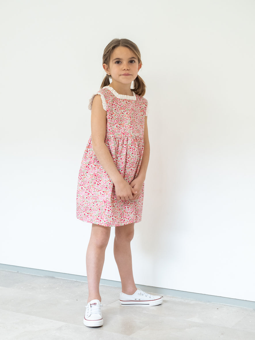 Vestido flores rosa