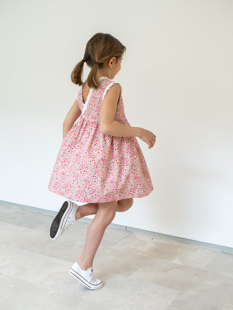 Vestido flores rosa