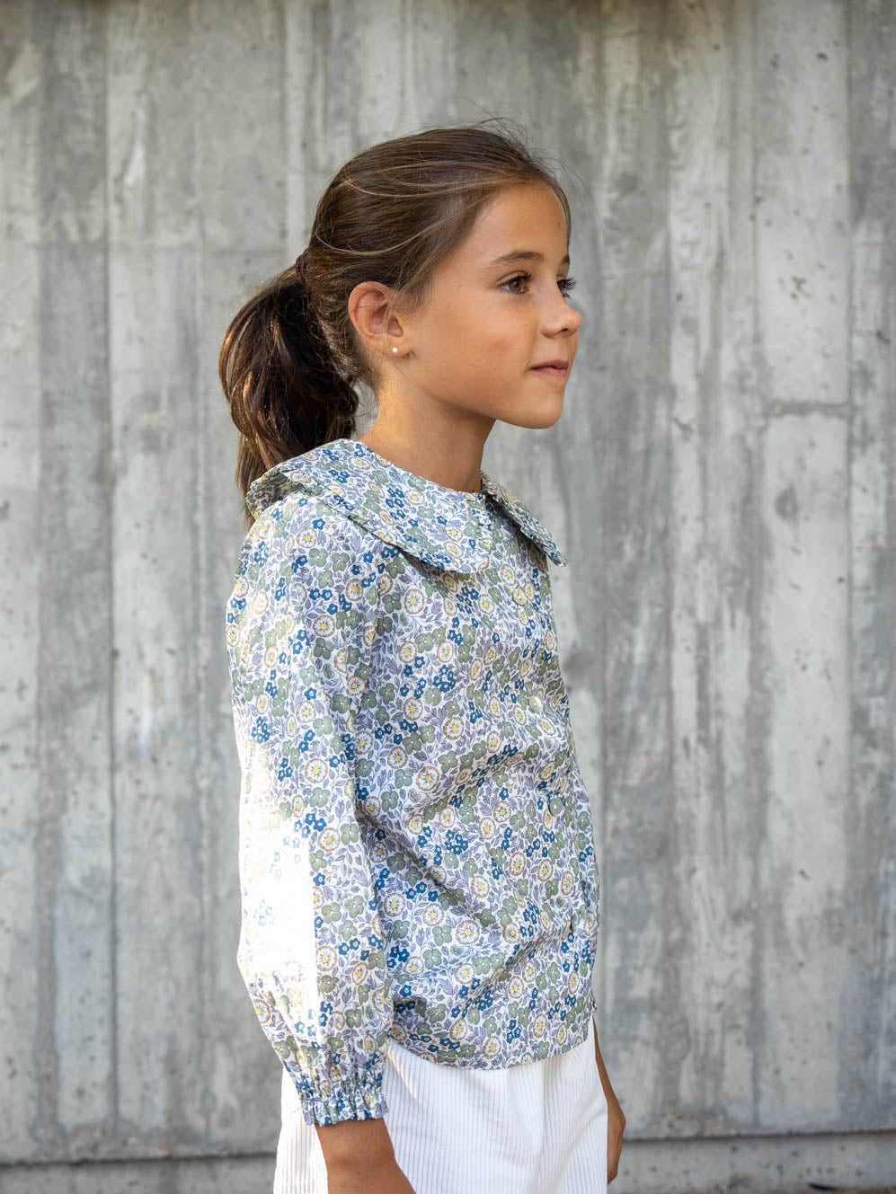 Multicolored checked blouse