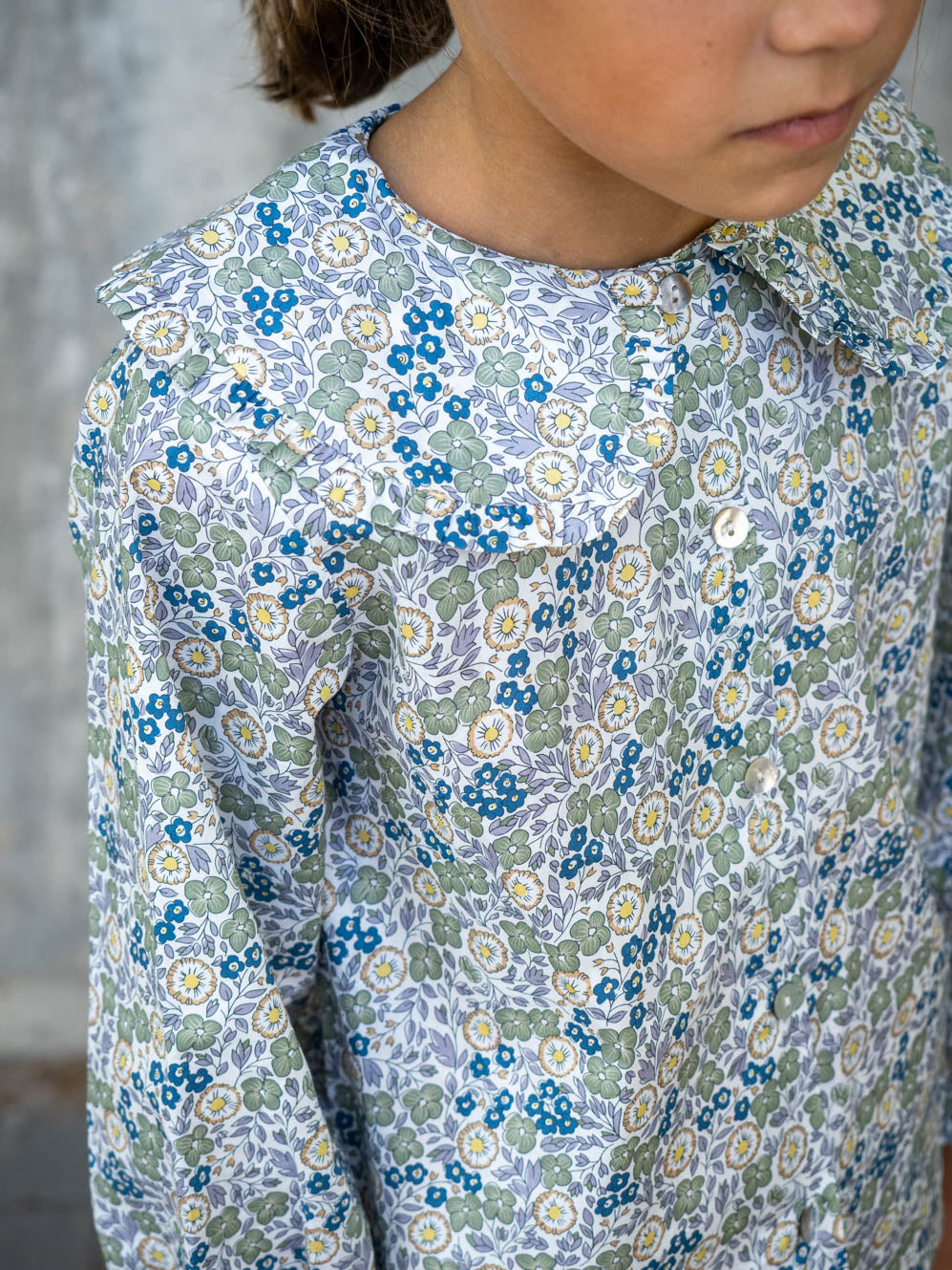 Multicolored checked blouse