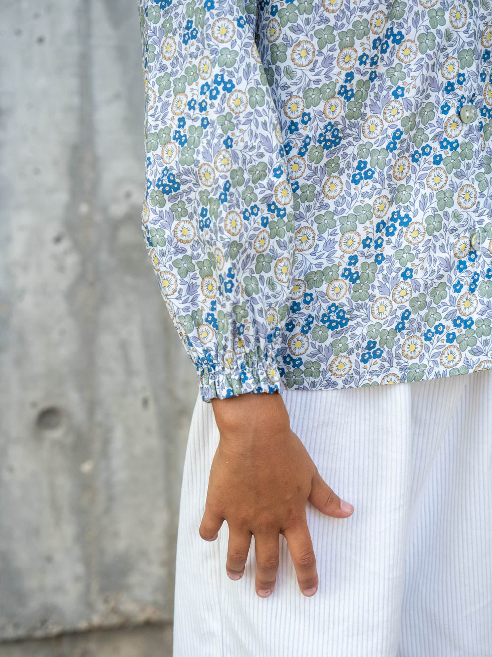 Multicolored checked blouse