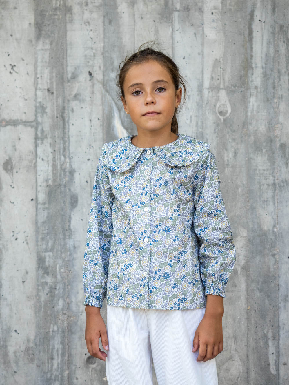 Multicolored checked blouse