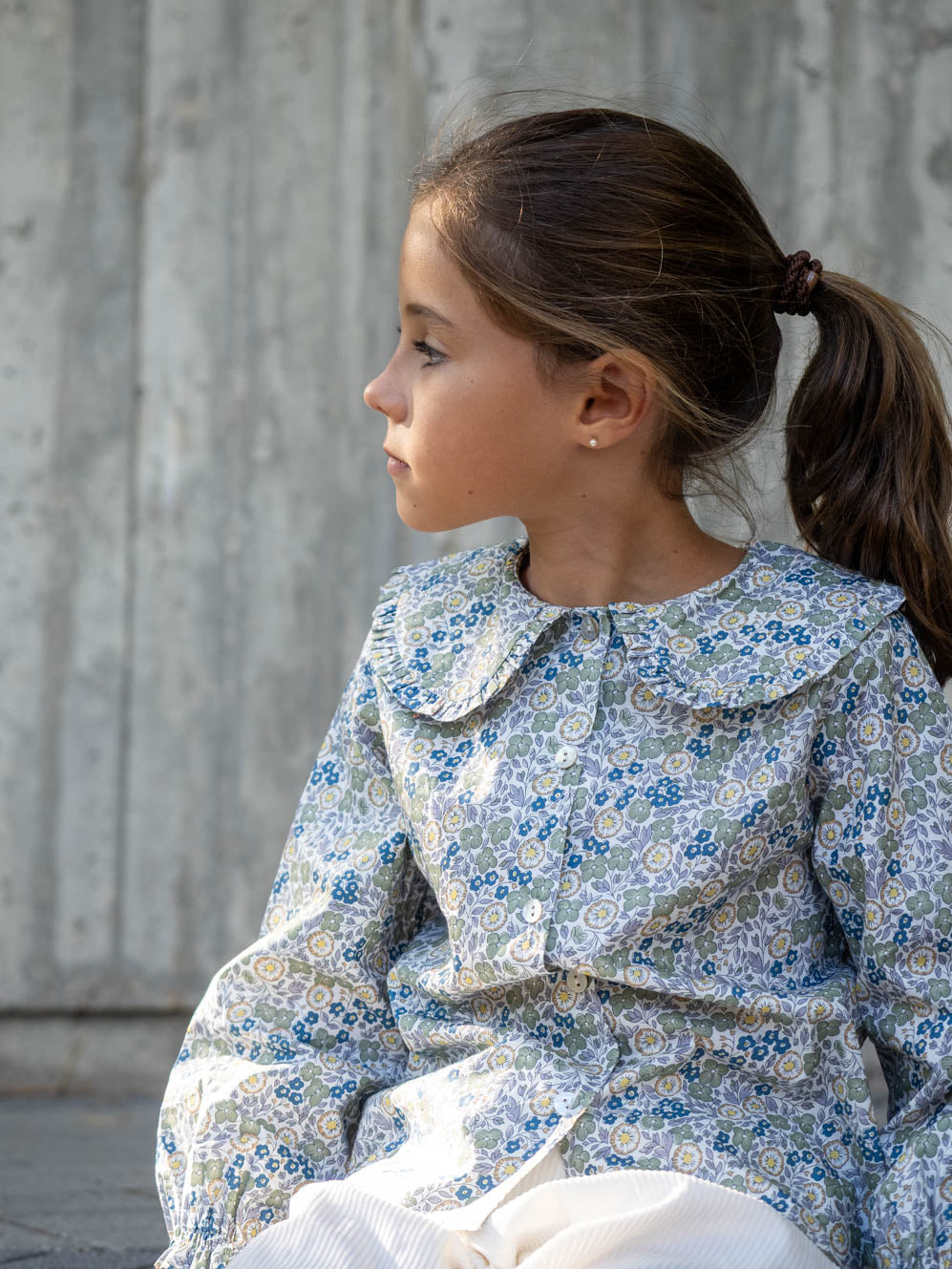 Multicolored checked blouse