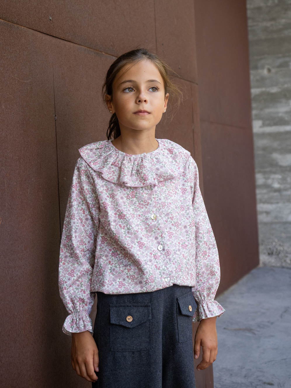 Blusa flores rosa