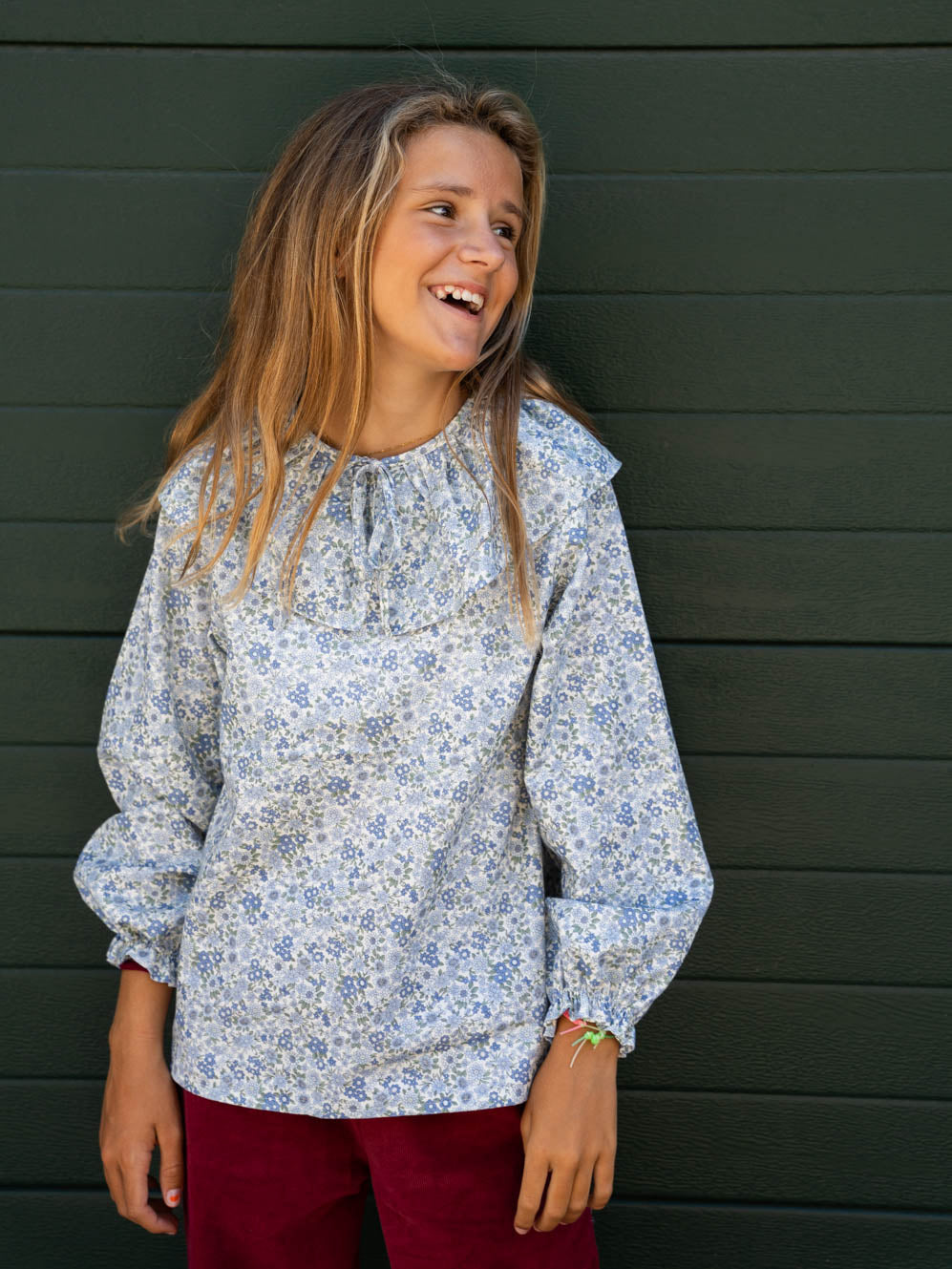 Blusa cuello maxi