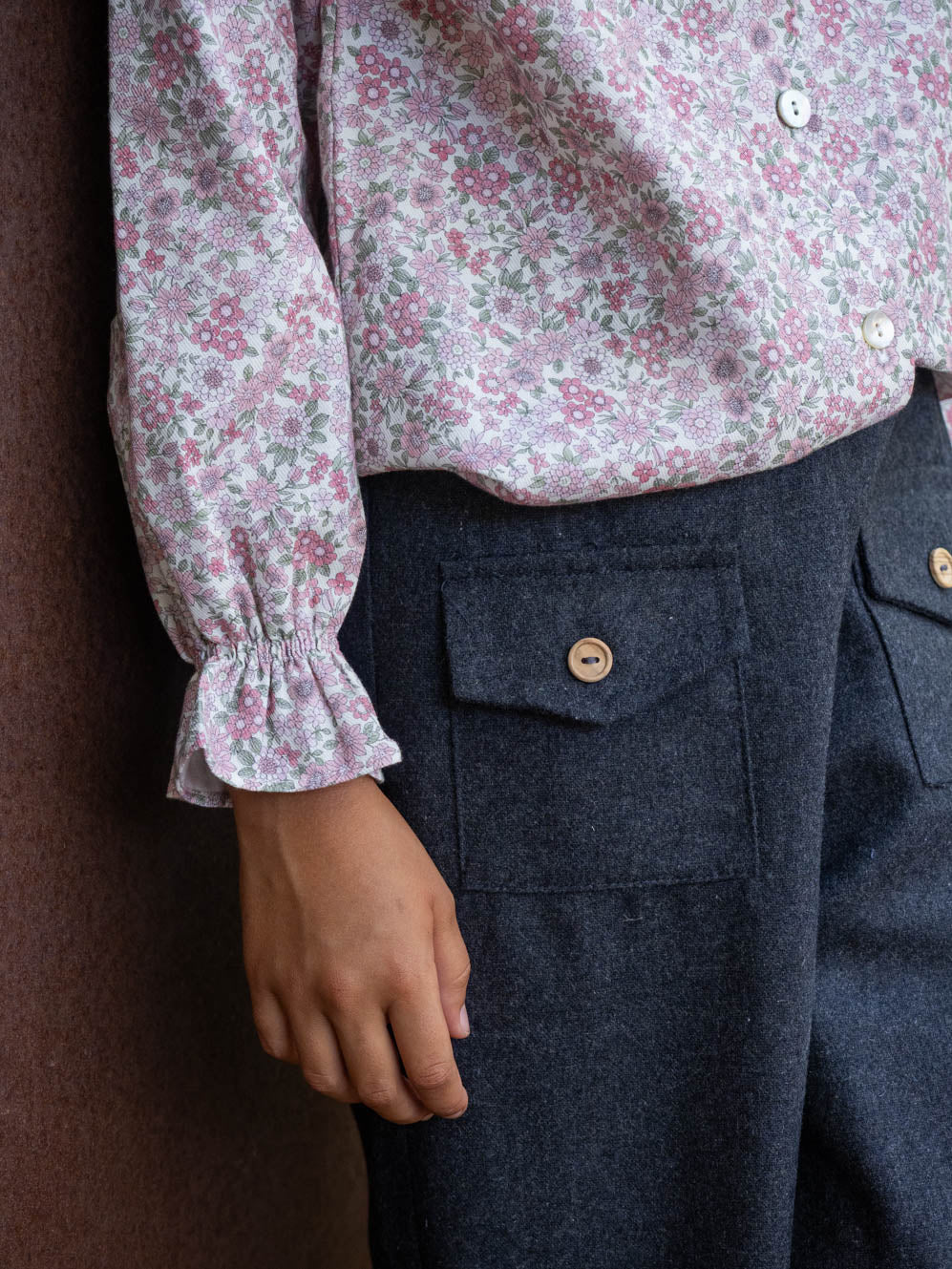 Blusa flores rosa