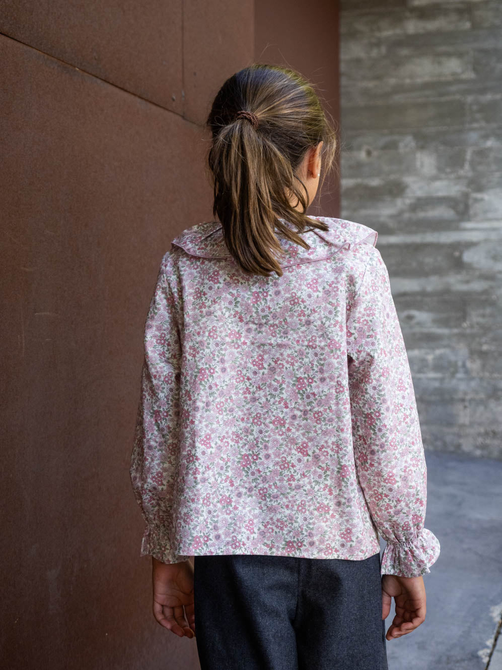 Blusa flores rosa