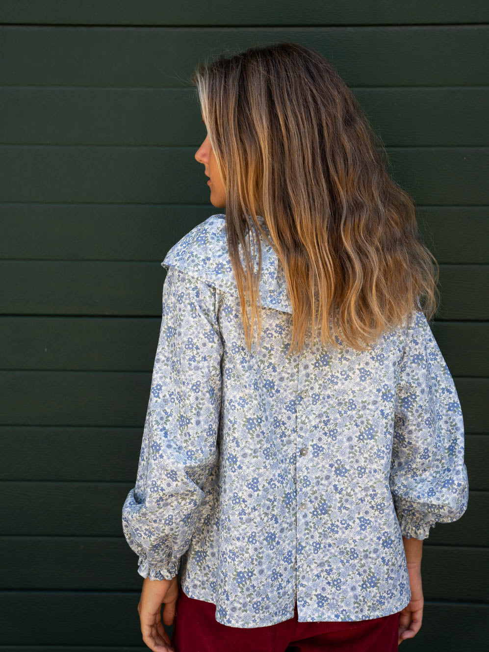 Blusa cuello maxi