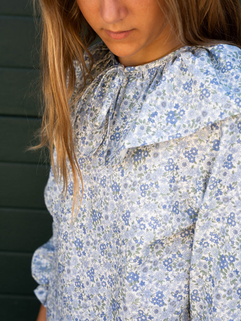 Blusa cuello maxi