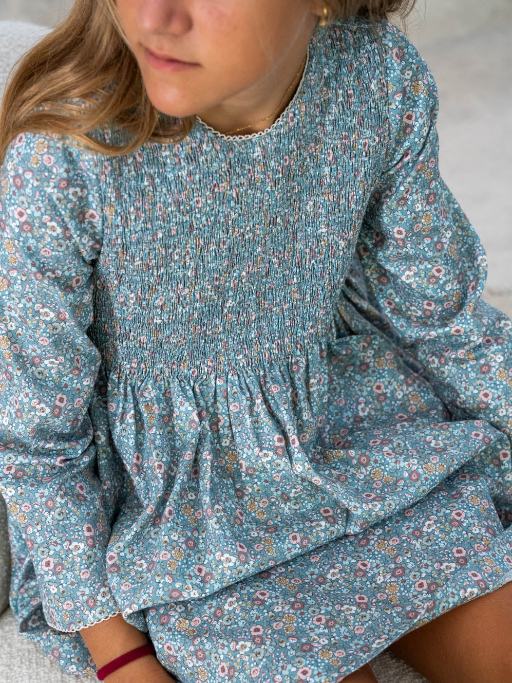 Vestido fruncido gomas