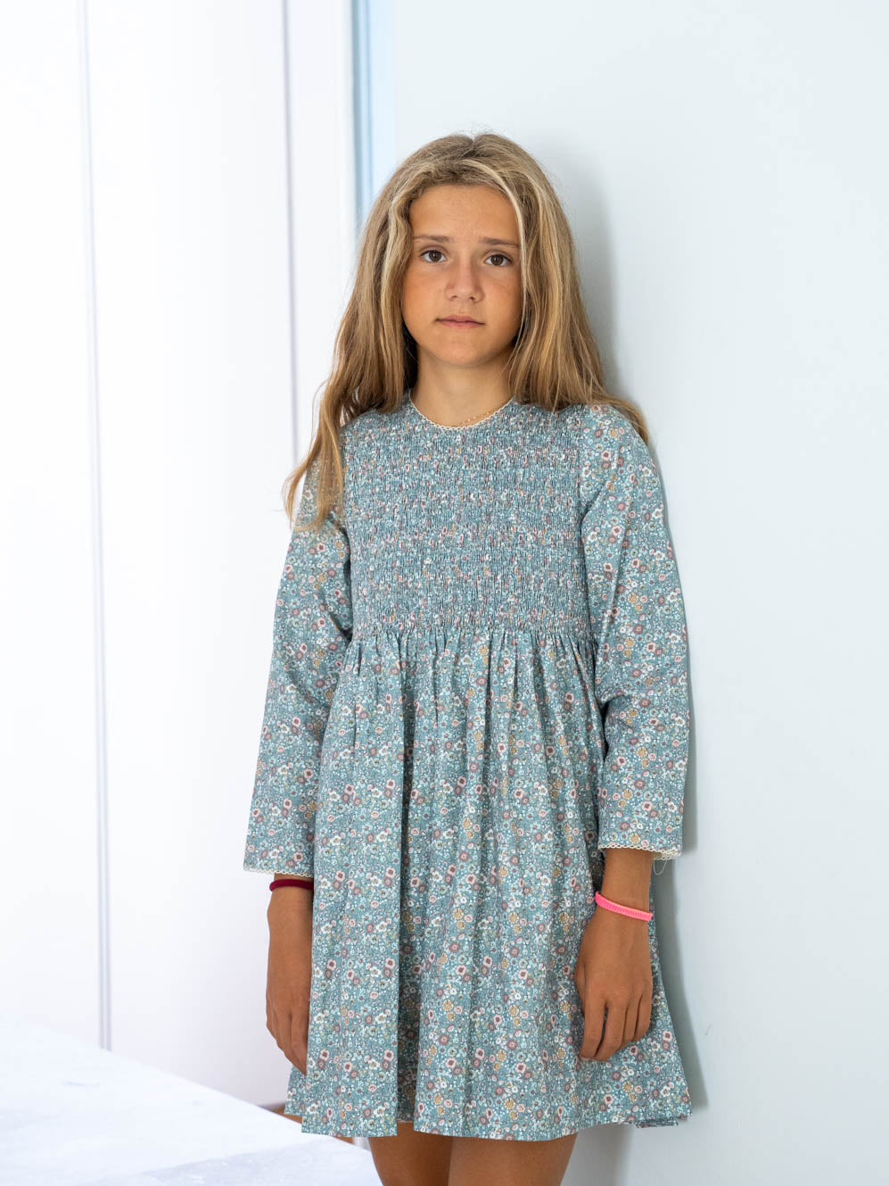 Vestido fruncido gomas