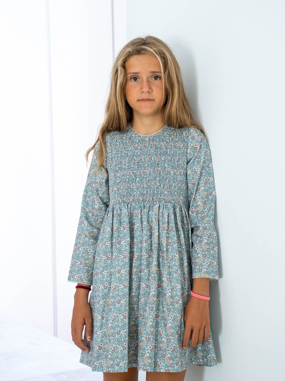 Vestido fruncido gomas