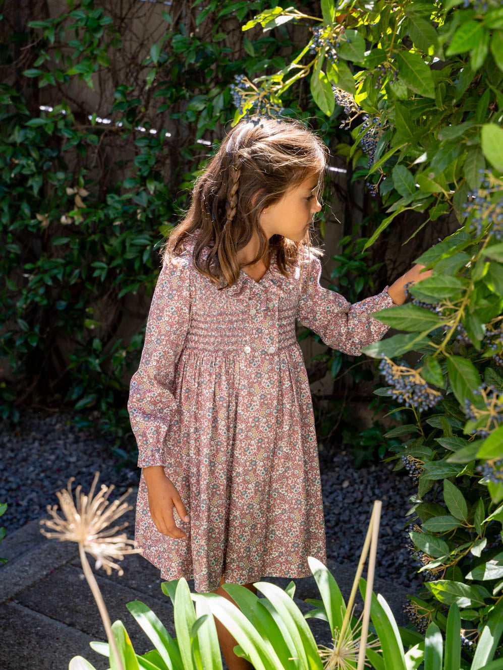 Vestido nido de abeja