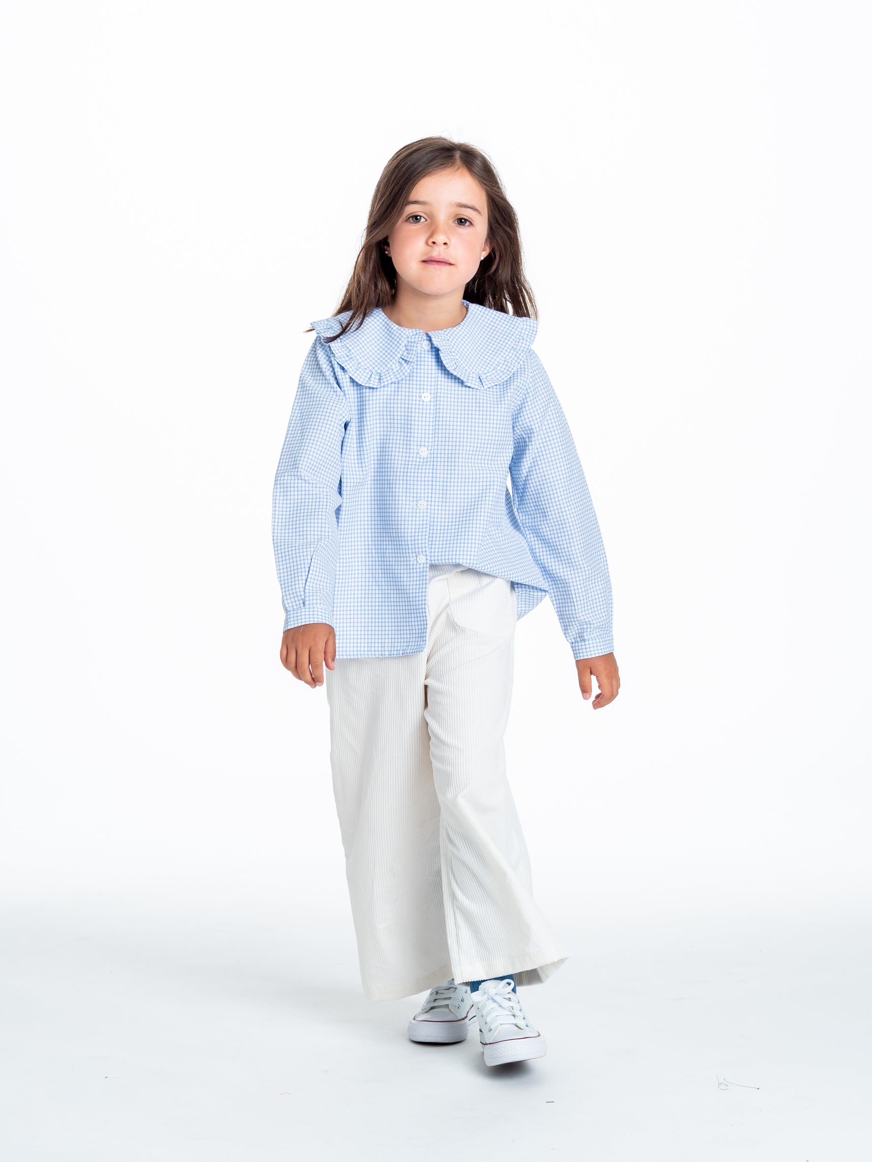 Blusa cuadros azul