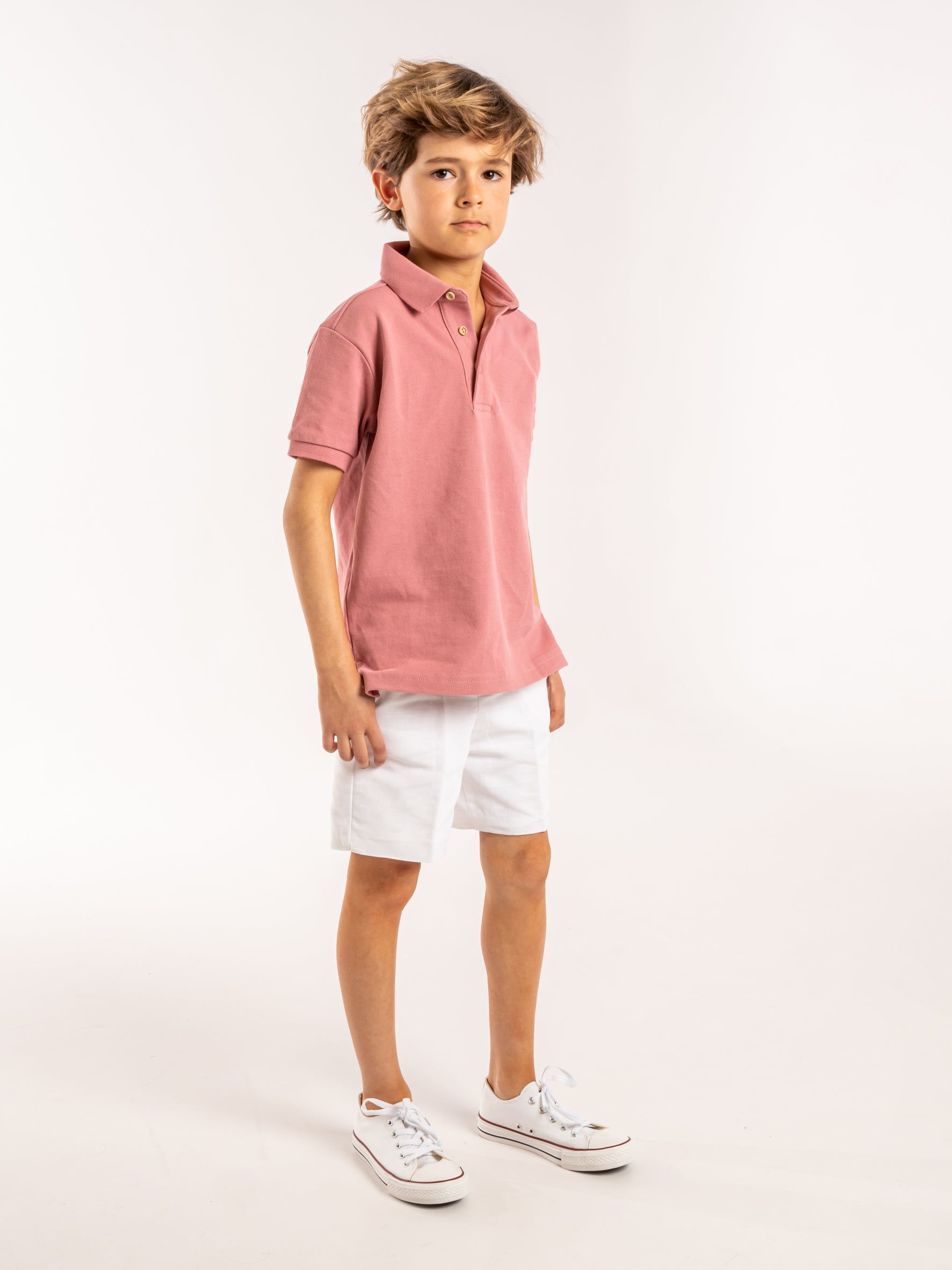 Pale pink polo