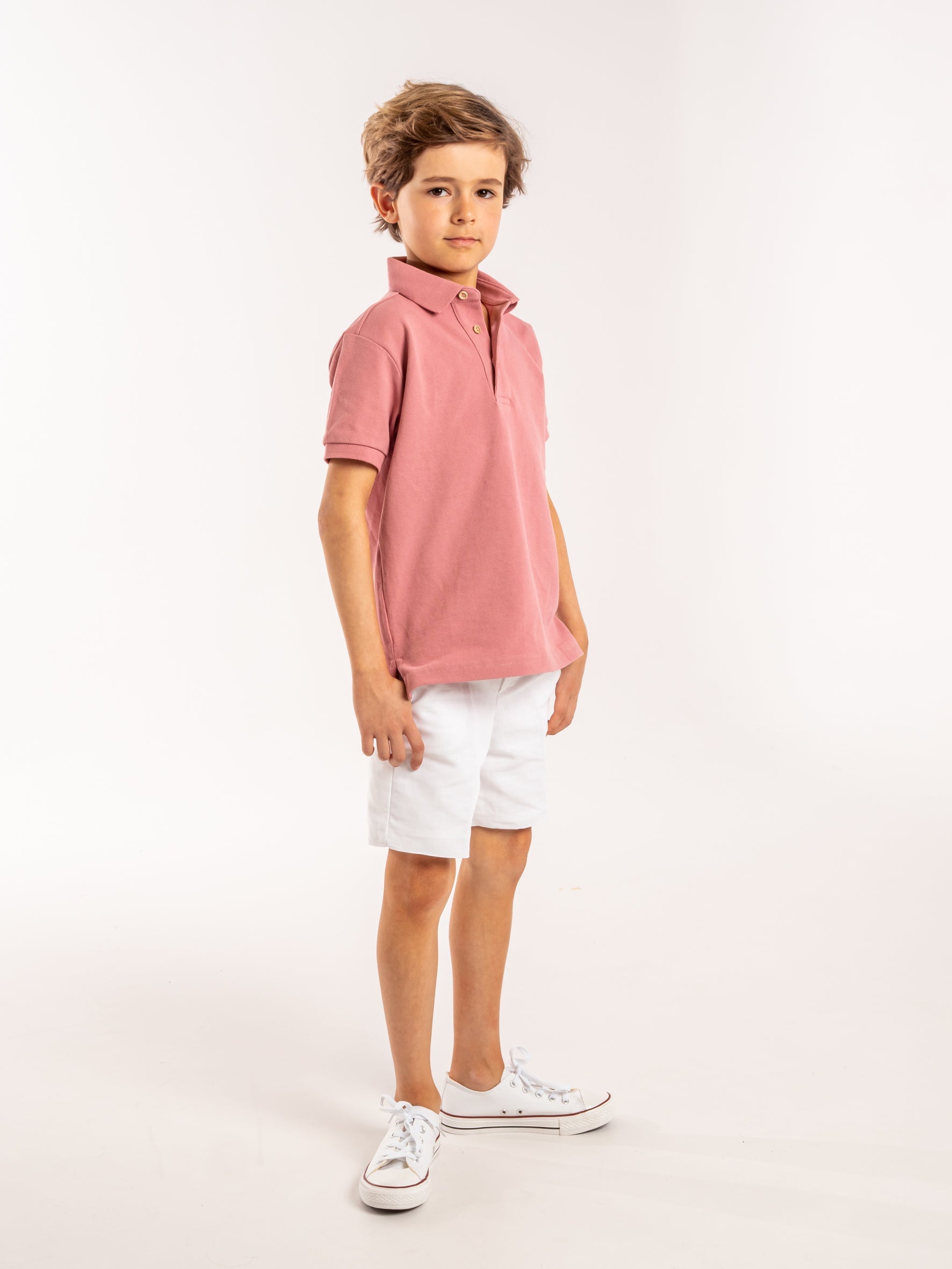 Pale pink polo