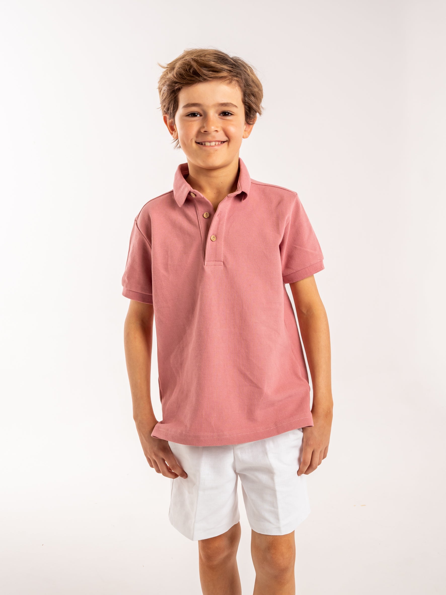 Pale pink polo