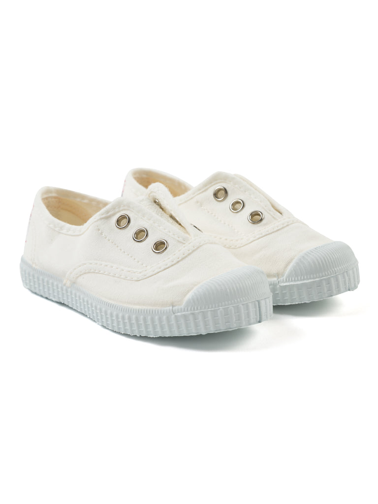 Zapatillas blancas puntera para niño y niña - Minis Baby&Kids shop online