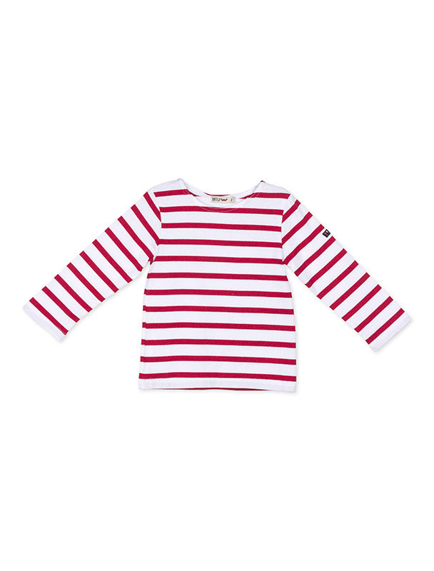 Camiseta rayas marinera roja y blanca para niña - Minis moda niños online –  Minis Baby&Kids