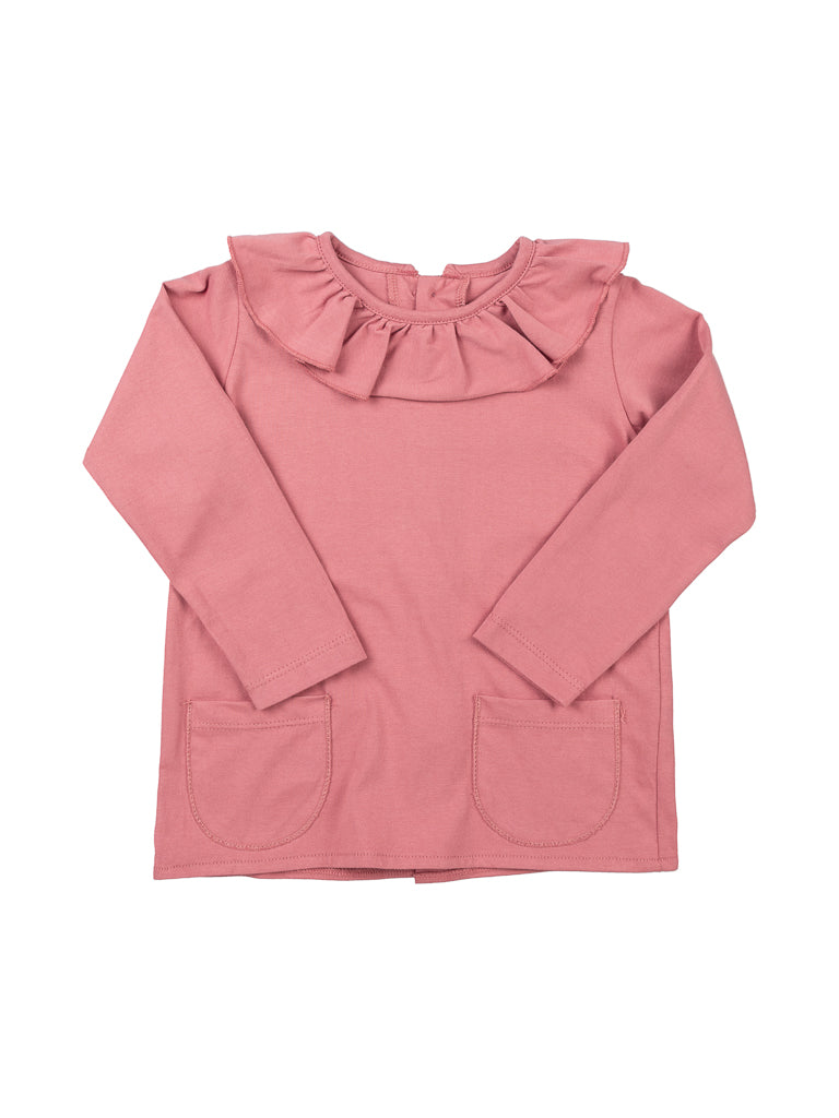 Camiseta rosa cuello - Colección Niña - Minis Baby&Kids