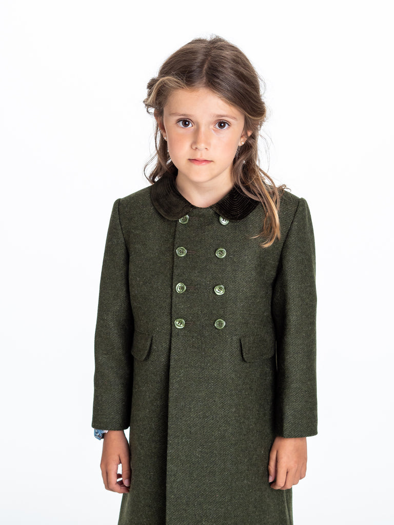 Abrigo ingl s verde caza Minis Baby Kids moda ni os online