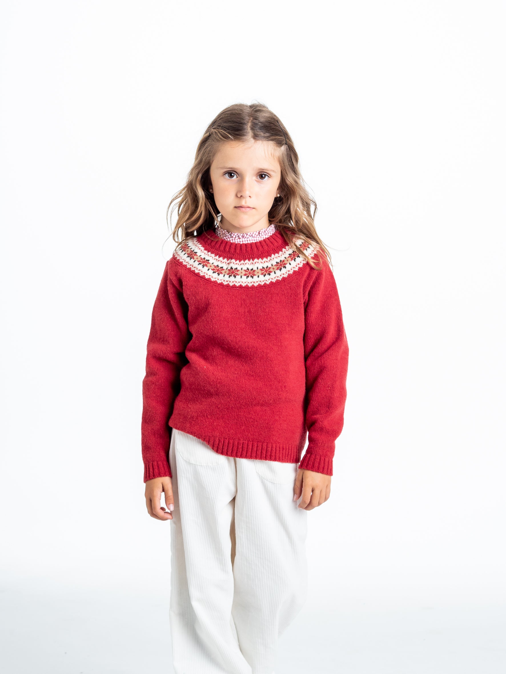Red Greek Key Jersey