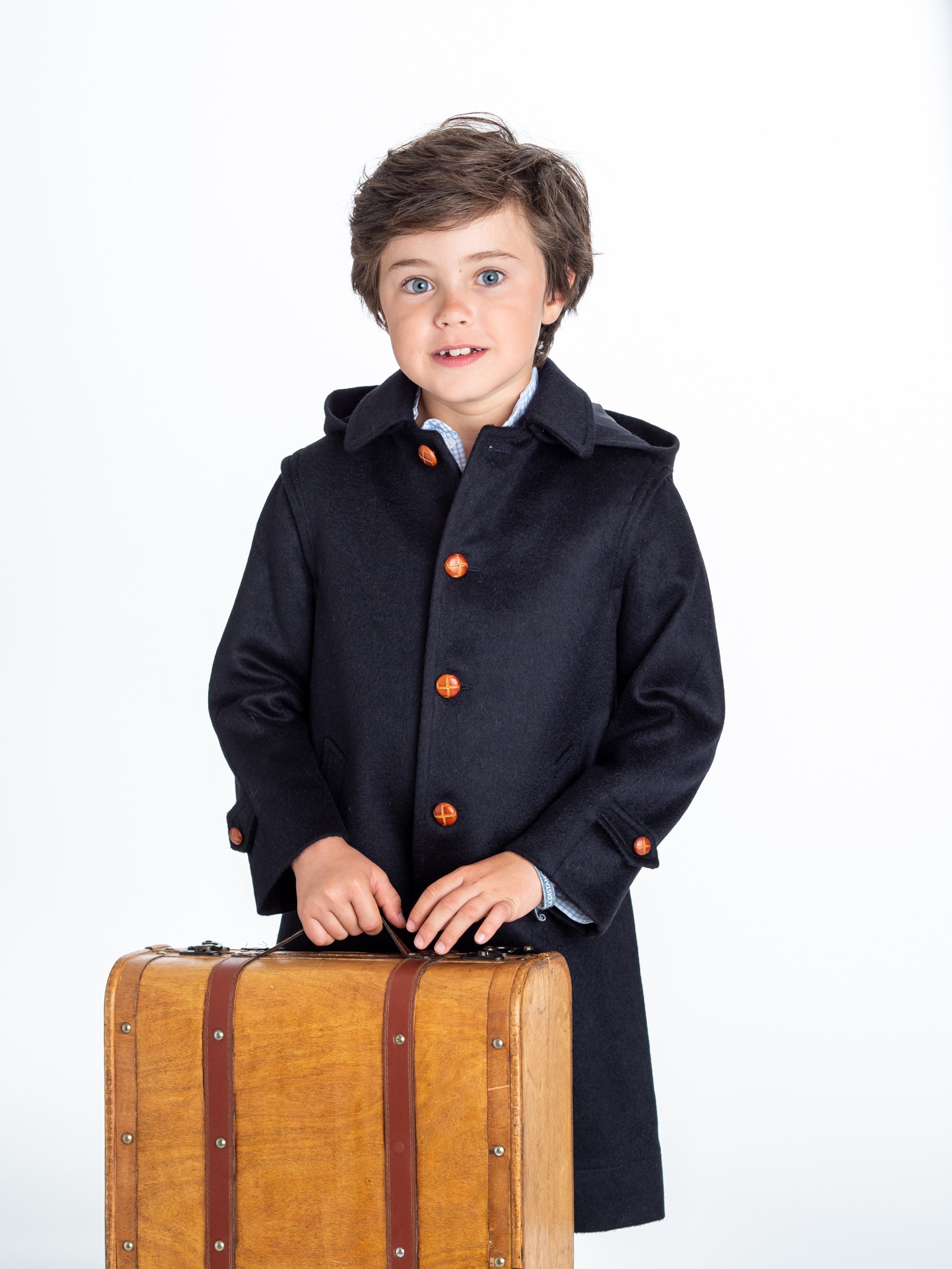 Navy Austrian Loden Coat