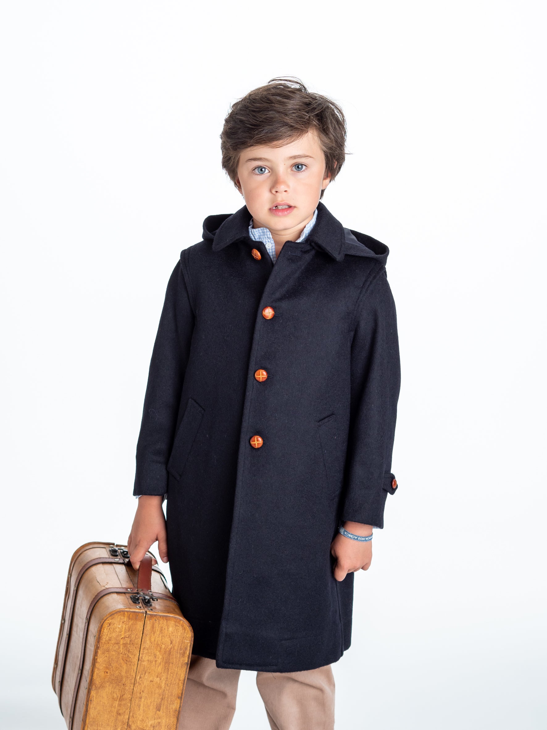 Navy Austrian Loden Coat