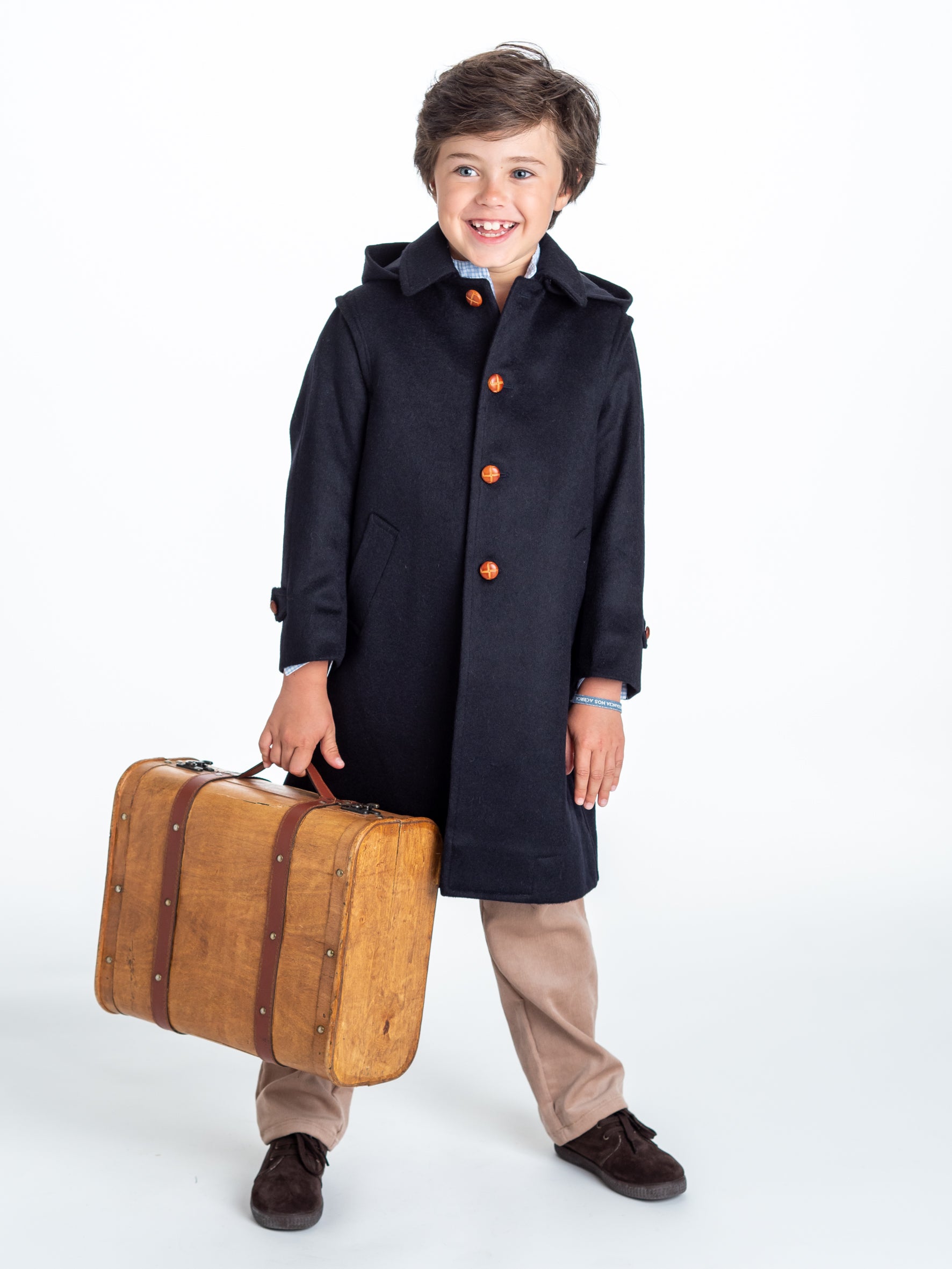 Navy Austrian Loden Coat