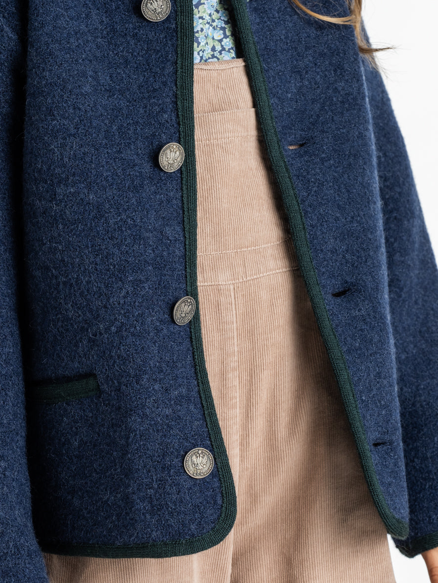 Austrian jacket blue piping