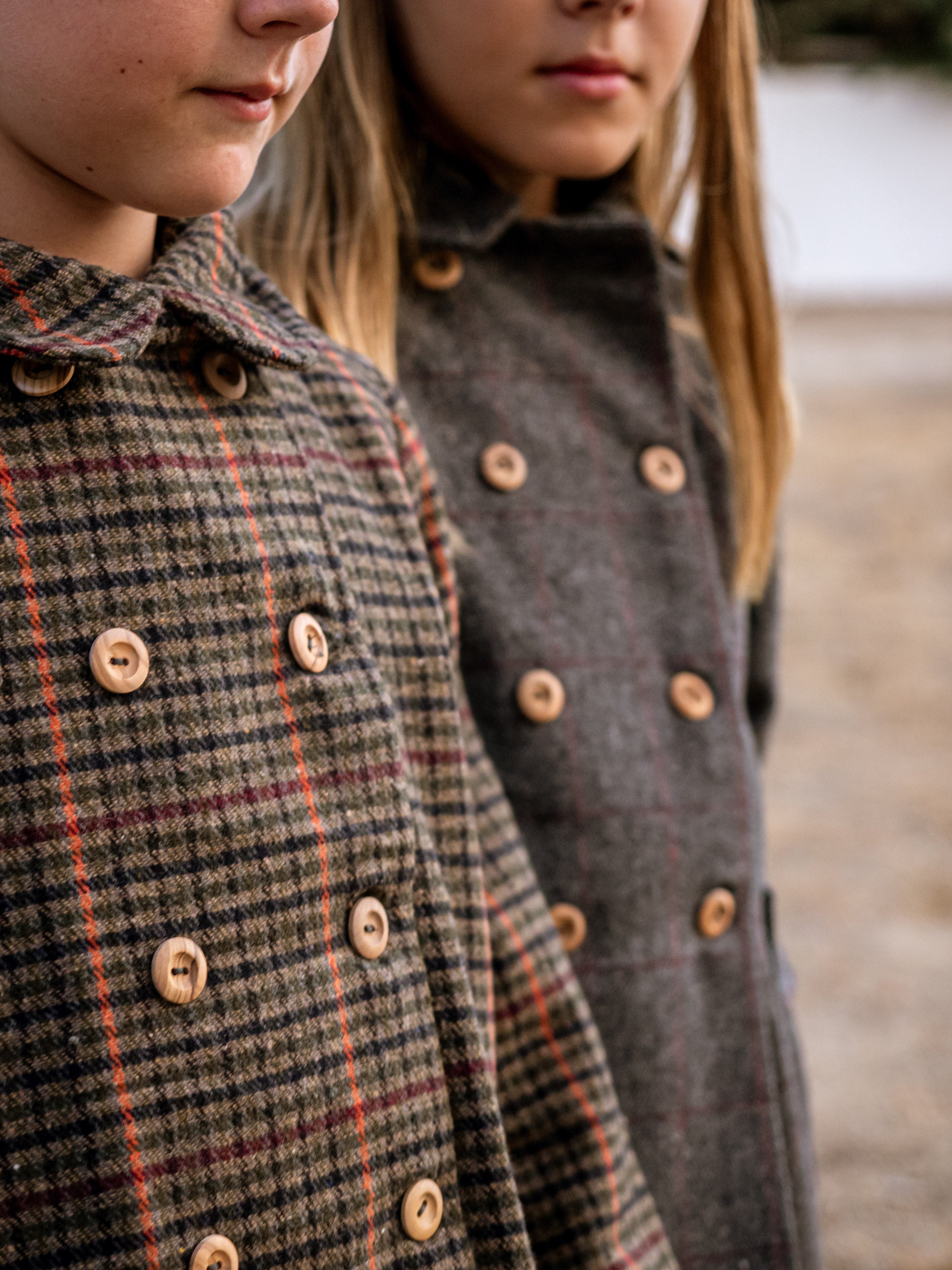 Checkered coat