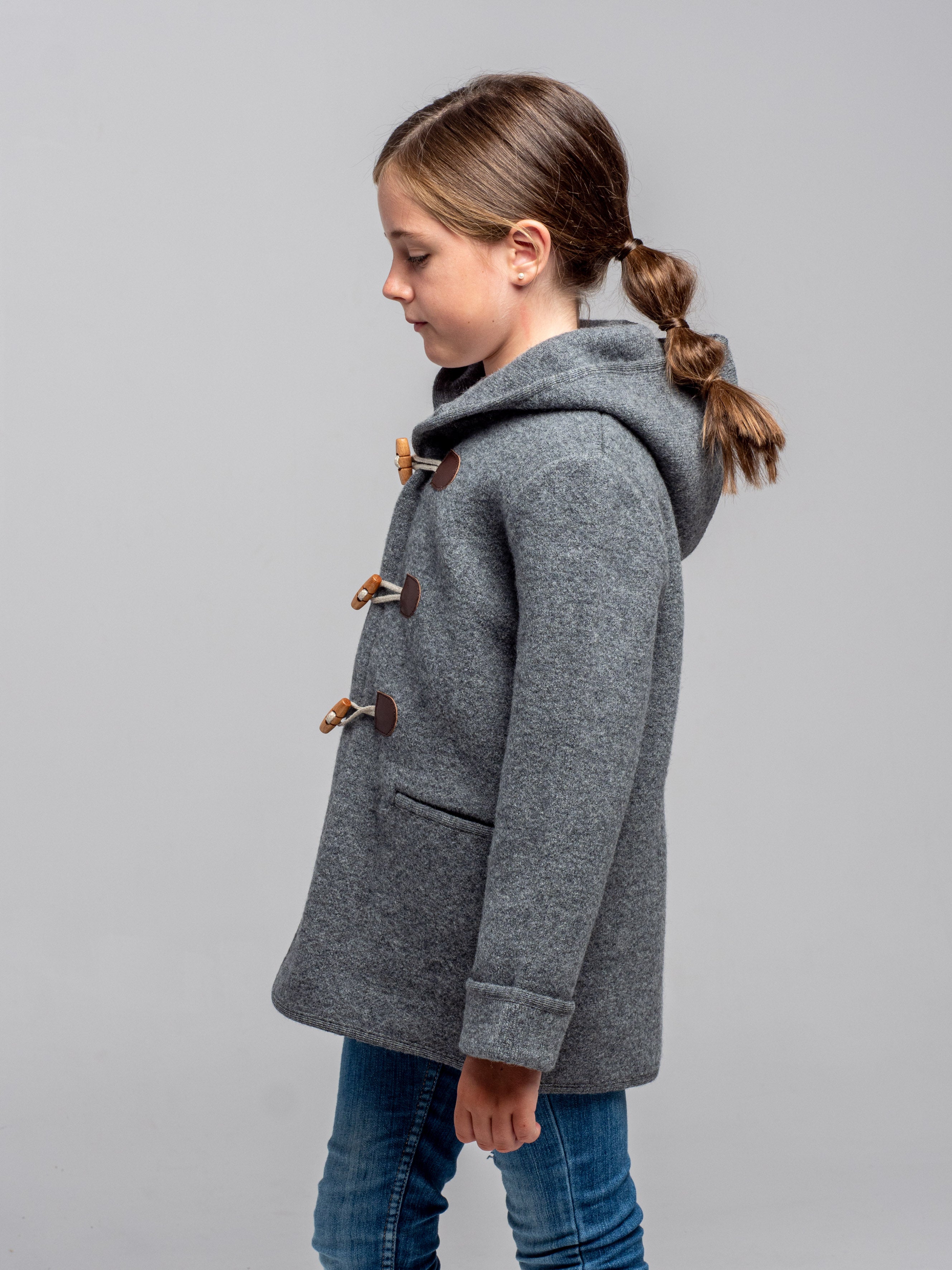 Grey trench coat