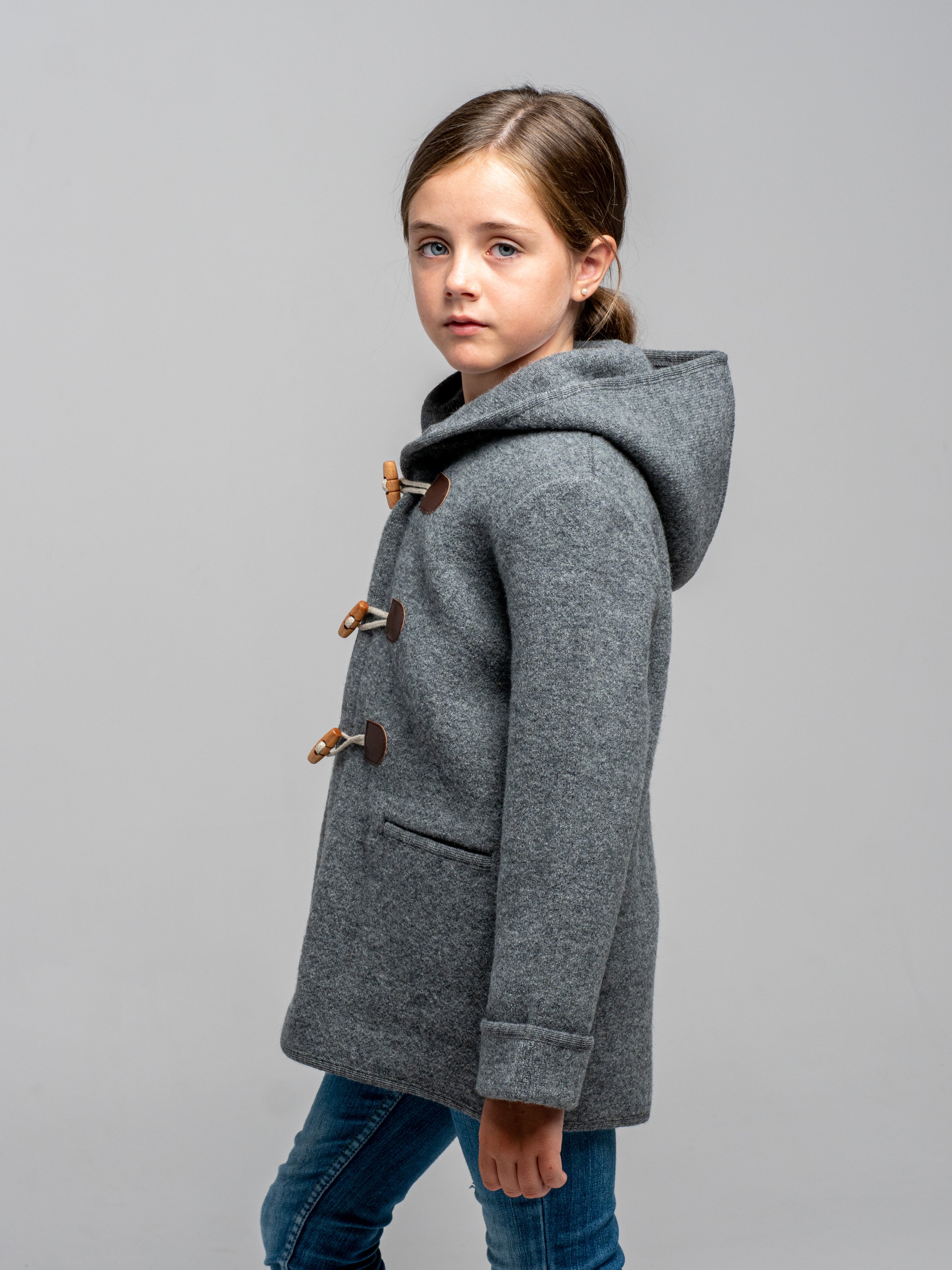 Grey trench coat