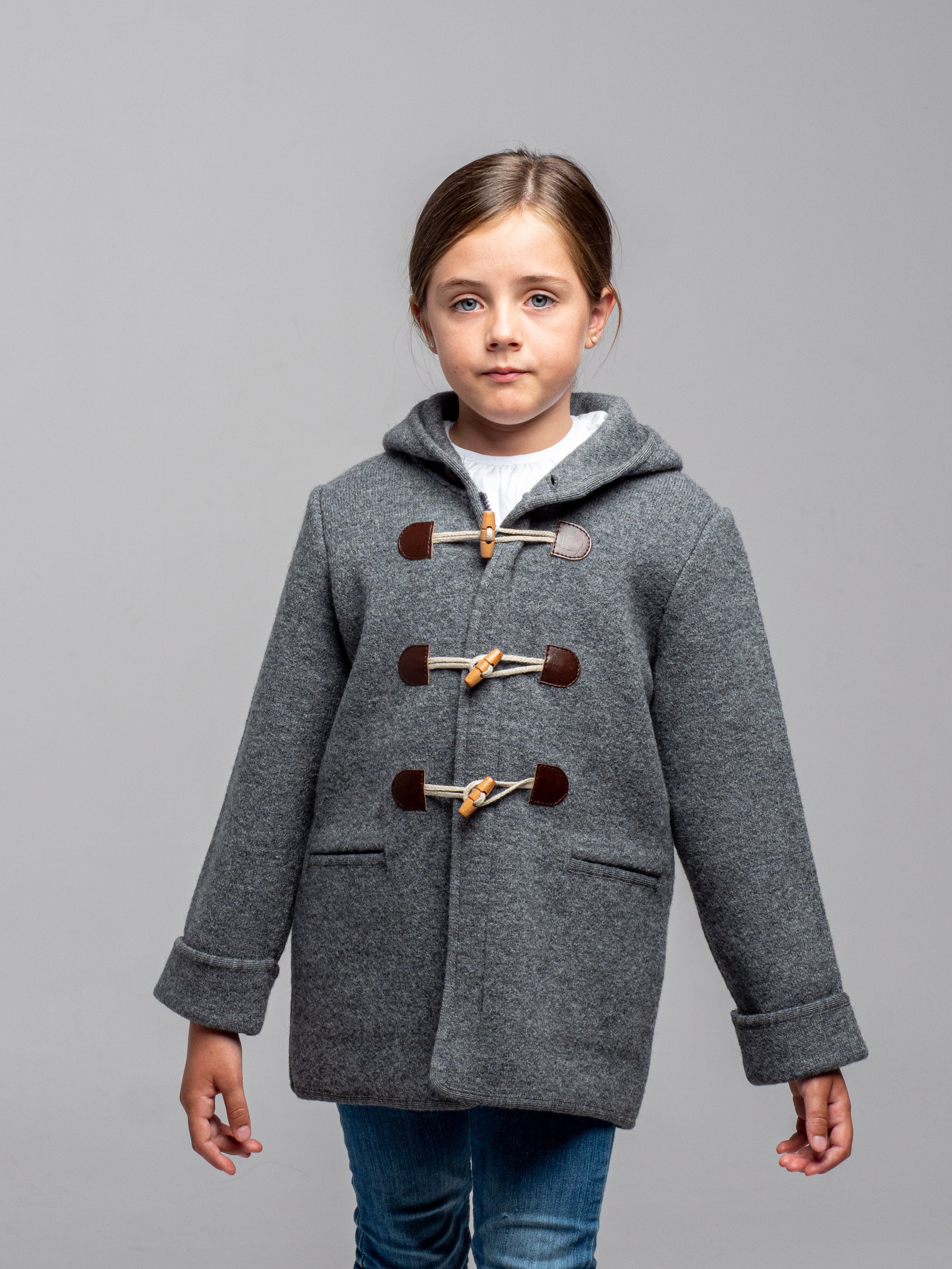 Grey trench coat