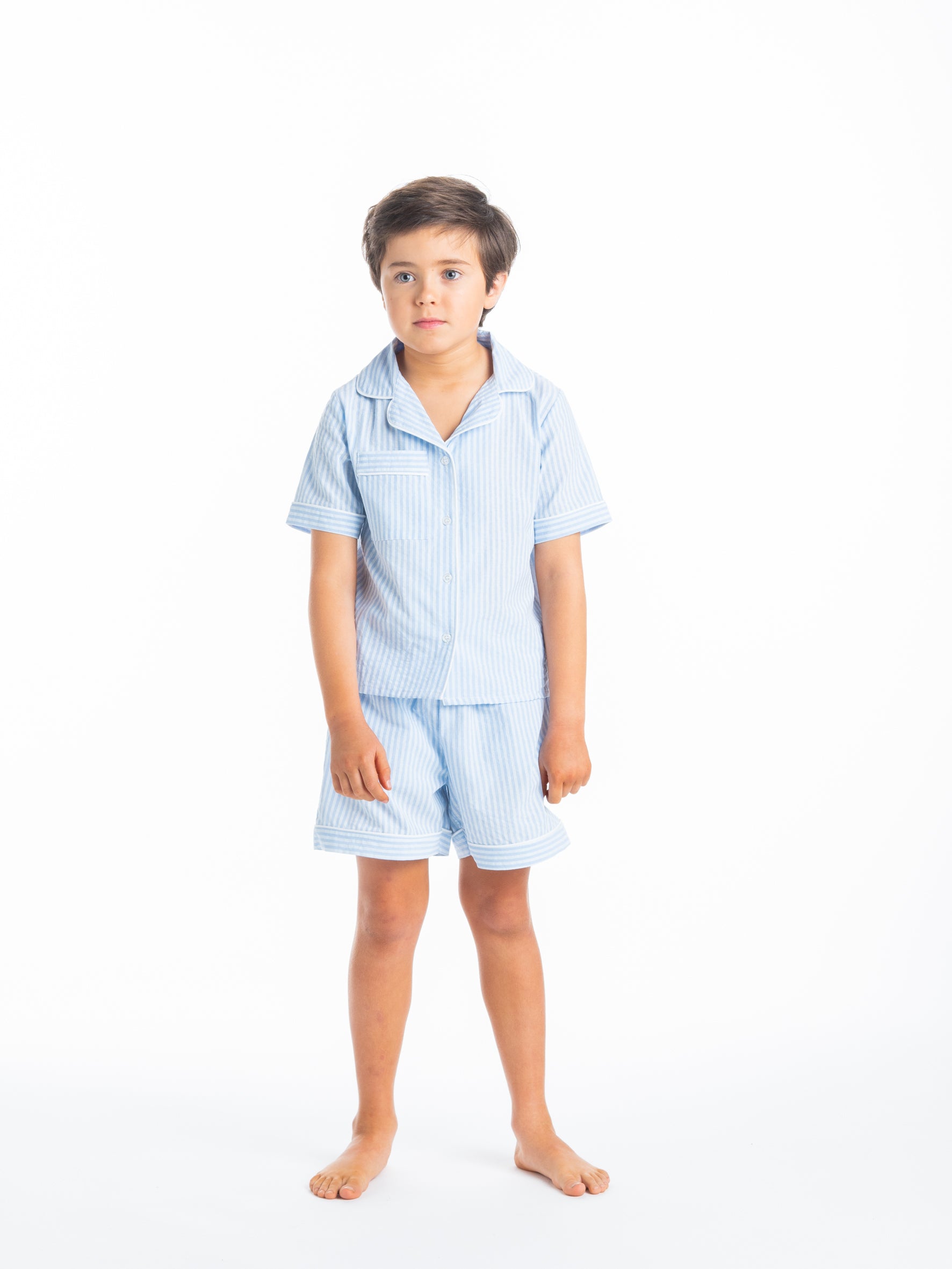 Pyjama rayé bleu