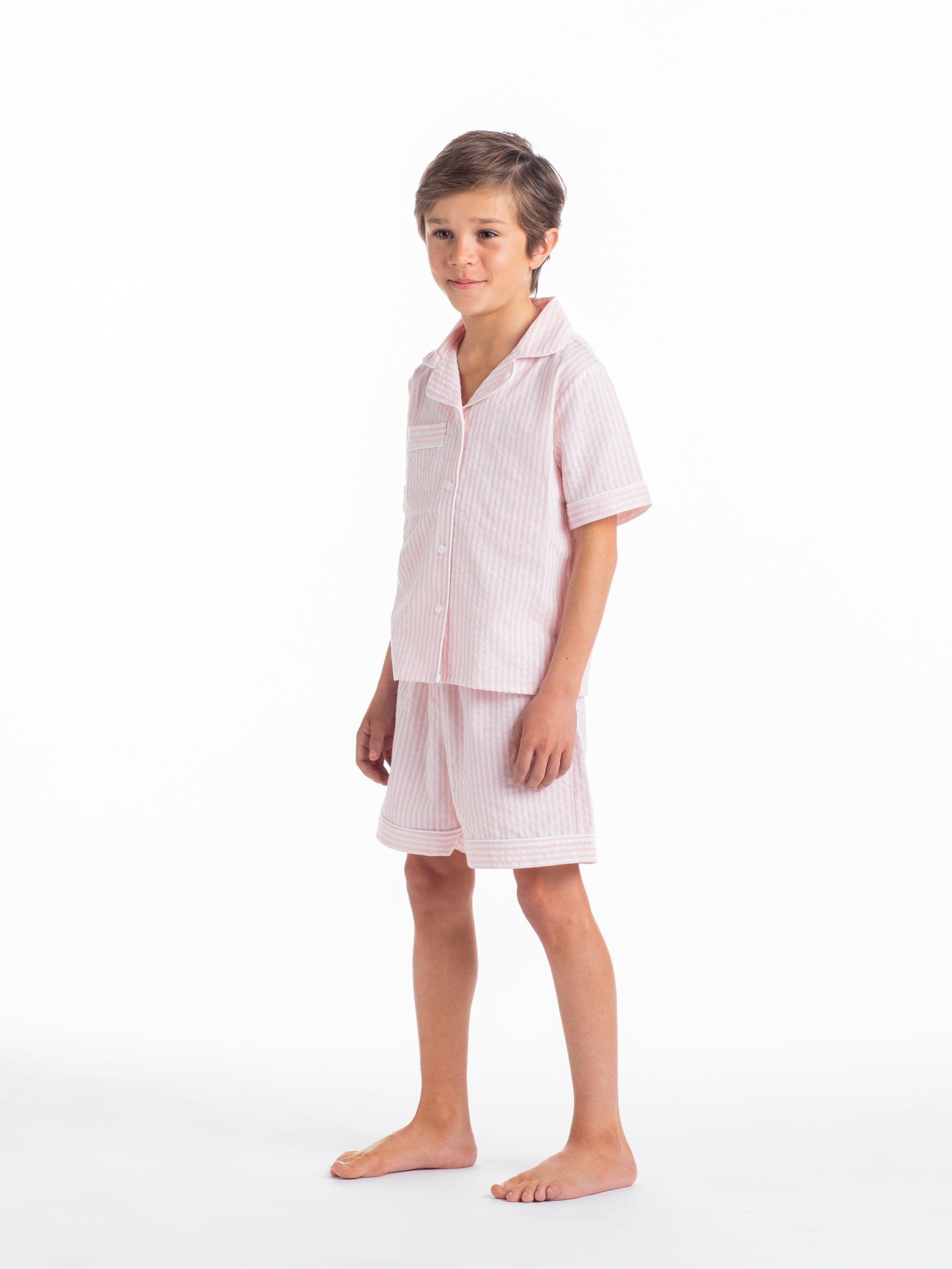 Pink striped pajamas