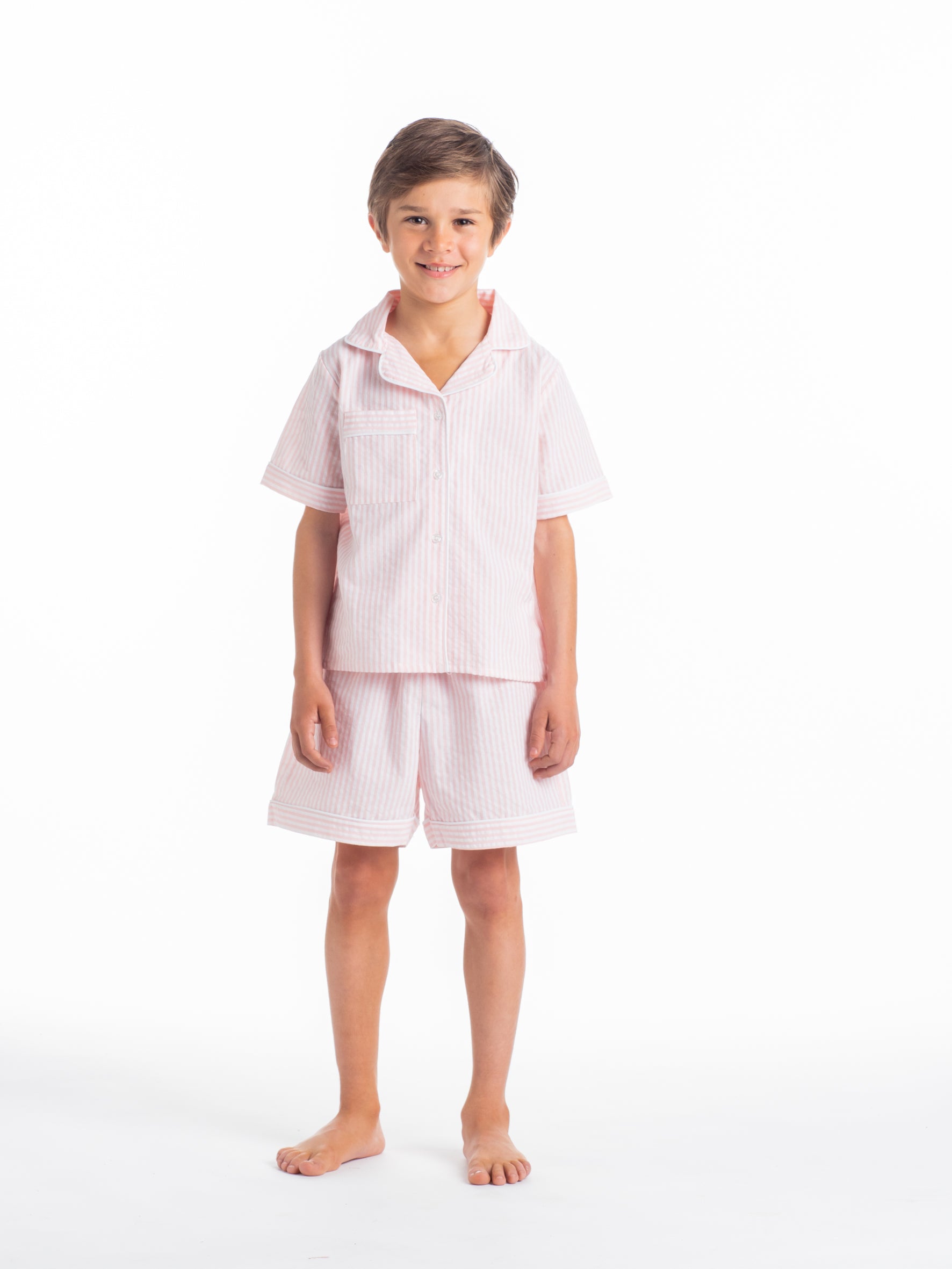 Pink striped pajamas