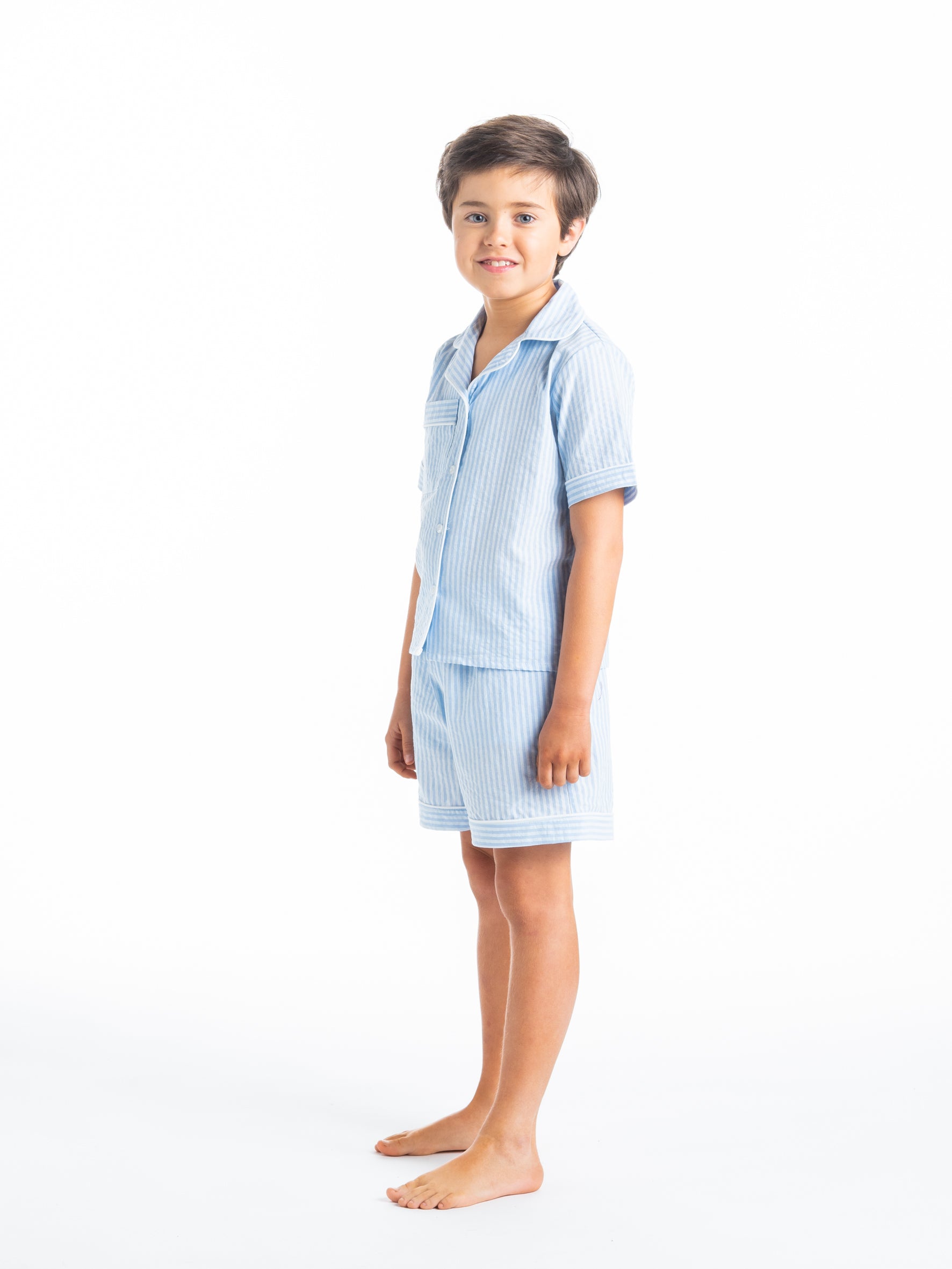 Pyjama rayé bleu