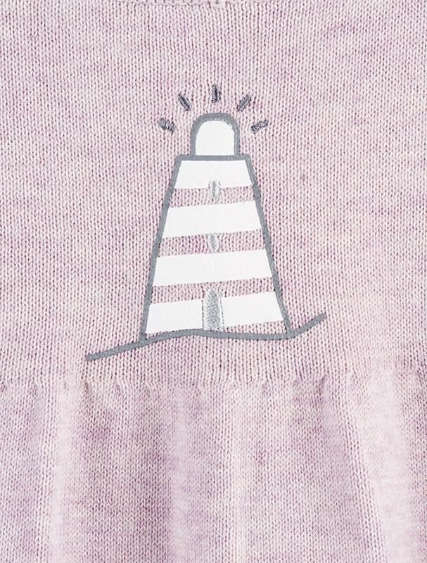 New pink knitted babygrow